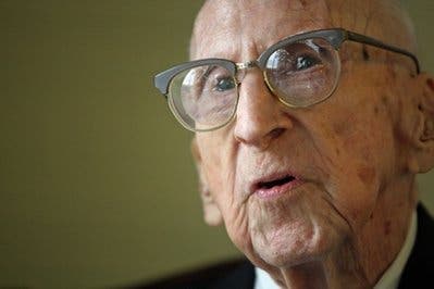 114 year old Walter Breuning, the oldest attest individual to have lived. Breuning died Thursday, April 14, 2011 of natural causes in a Great Falls hospital. 
