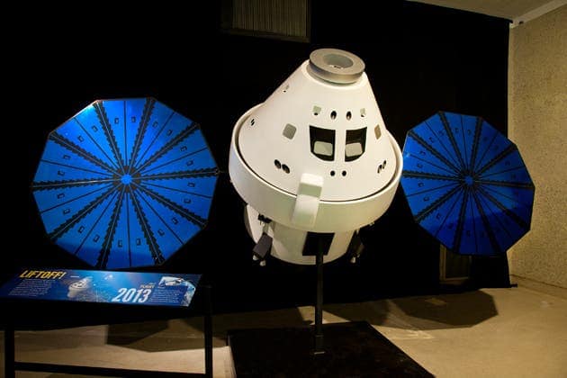 A future space capsule, currently developed by Lockheed Martin for NASA, which might be used to carry astronauts to the International Space Station, the moon or even distant asteroids. (c) AMNH\D. Finnin 
