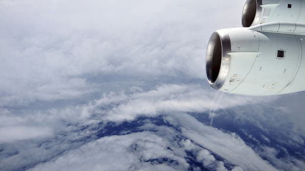 The eye of Hurricane Earl in the Atlantic Ocean, seen from a NASA research aircraft on Aug. 30, 2010. This flight through the eyewall caught Earl just as it was intensifying from a Category 2 to a Category 4 hurricane. Researchers collected air samples on this flight from about 30,000 feet over both land and sea and close to 100 different species of bacteria.