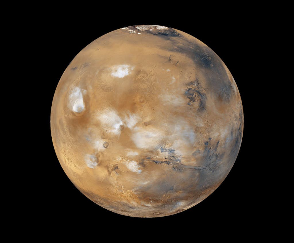 Mars Global Surveyor photo of mars 1999