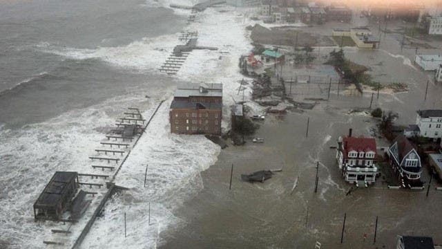 Hurricane Sandy storm surge makes its way through Atlantic City, N.J. (c)  6abc Action News