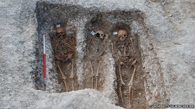 The medieval remains were taken from graves in the UK, Denmark and Sweden 