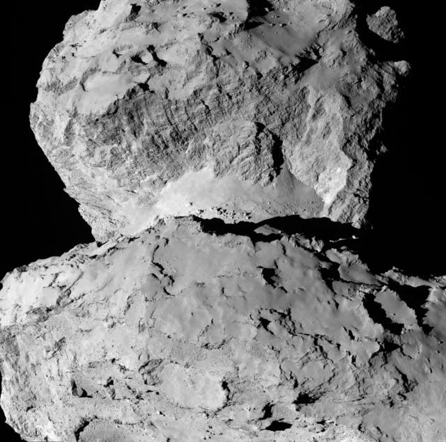 The topography of comet 67P. Photo: ESA
