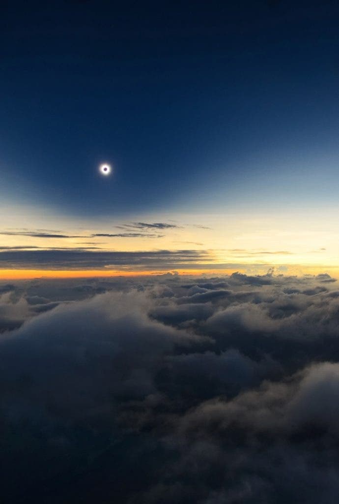 Totality from Above the Clouds by Catalin Beldea (Romania)