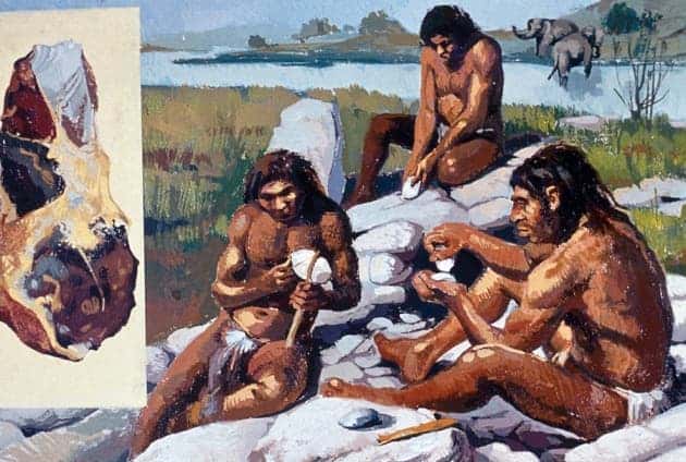 Neanderthals were one of the early hominids who used Levallois technique to make stone tools. Image: Prisma/UIG/Getty