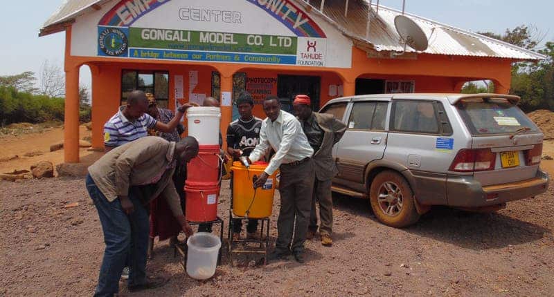 A low-cost sustainable water filter system developed by Dr Askwar Hilonga from the The Nelson Mandela African Institute of Science & Technology, Tanzania. The system was one of the 12 science projects shortlisted for the Africa Prize for Engineering Innovation, sponsored by the Royal Academy of Engineering (RAEng).