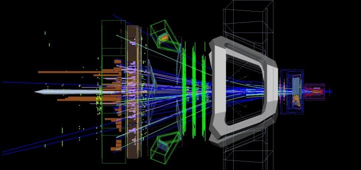 LHC collision baryon