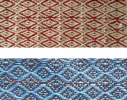 Smart fabric is durable, malleable, and can be woven with cotton or wool. Horizontal lines are antennas. (Credit: Stepan Gorgutsa, Universite Laval)