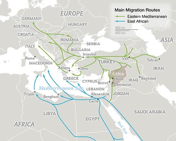 Eastern Mediterranean Route by National Geographic
