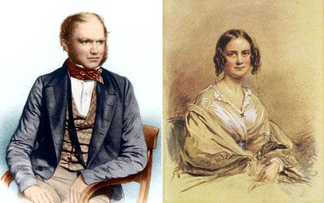 Charles Darwin and his wife Emma: