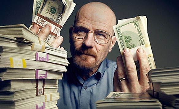 Walter White, a chemistry teacher goes breaking bad after he's diagnosed with cancer. Image: CNBC