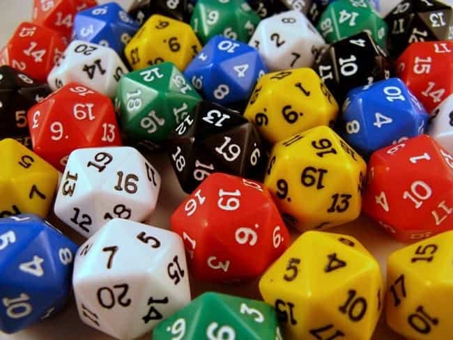 dice random numbers
