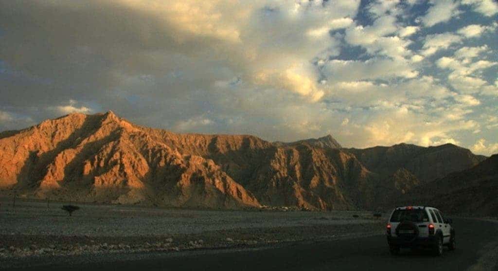 The Oman rocks that were used to reveal the causes of the Permian-Triassic Boundary extinction event. Credit: Matthew Clarkson