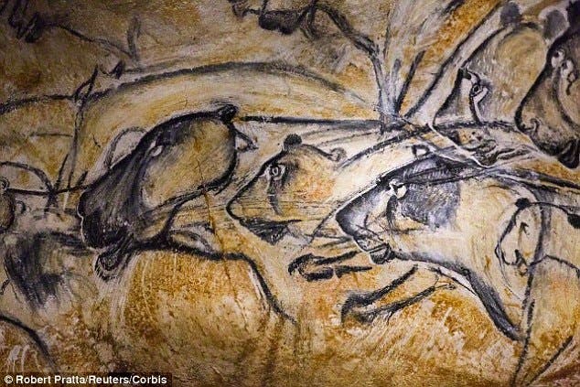 cave lion painting