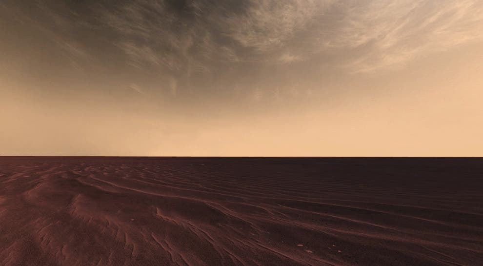Mars sky