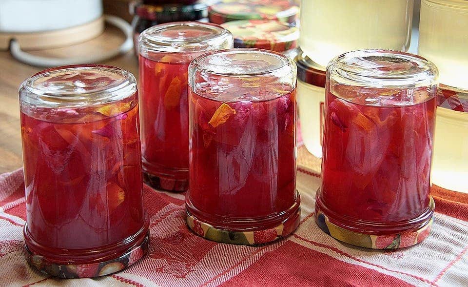 Jam jars.
