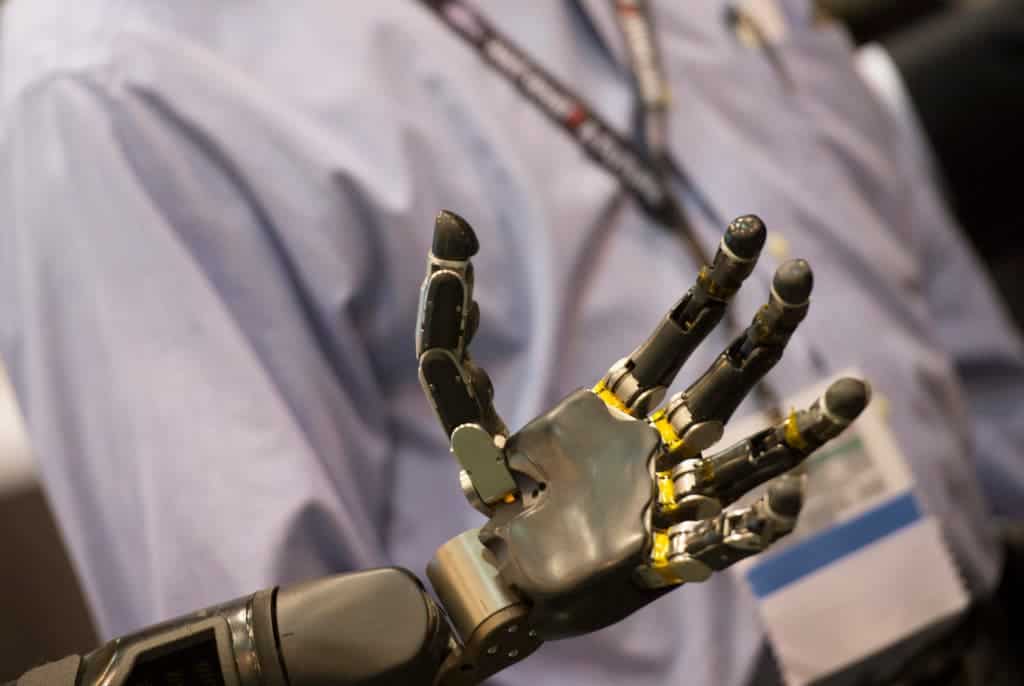 Robot hand.
