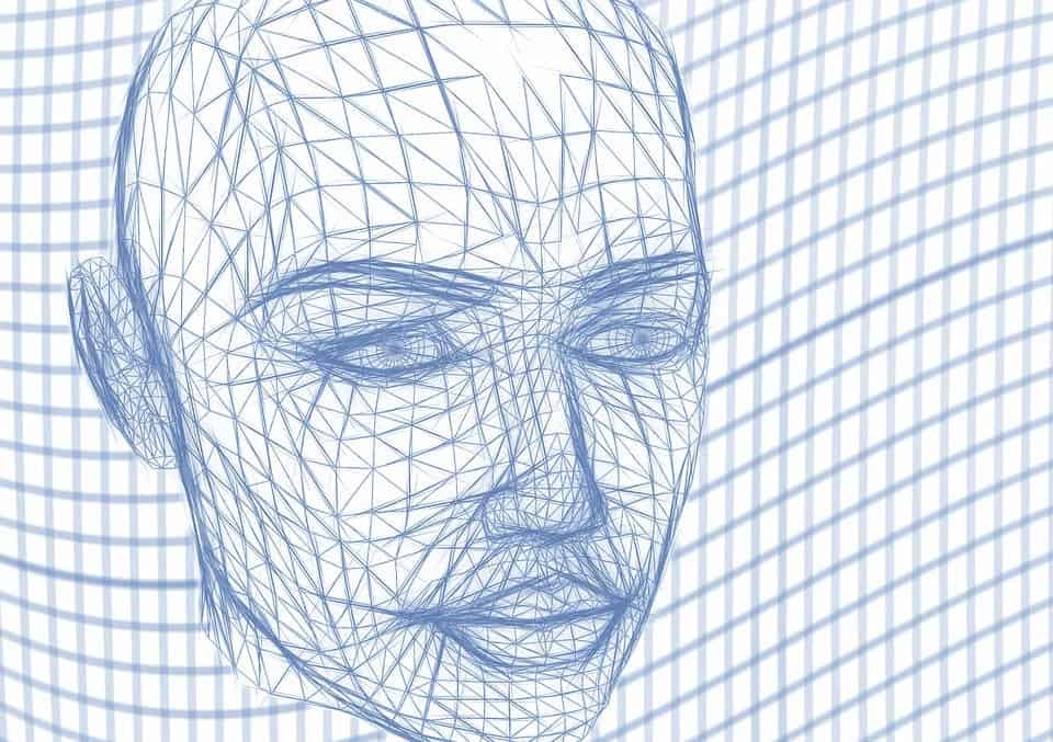 Wire mesh face.