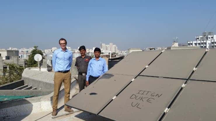 Dust solar panel.