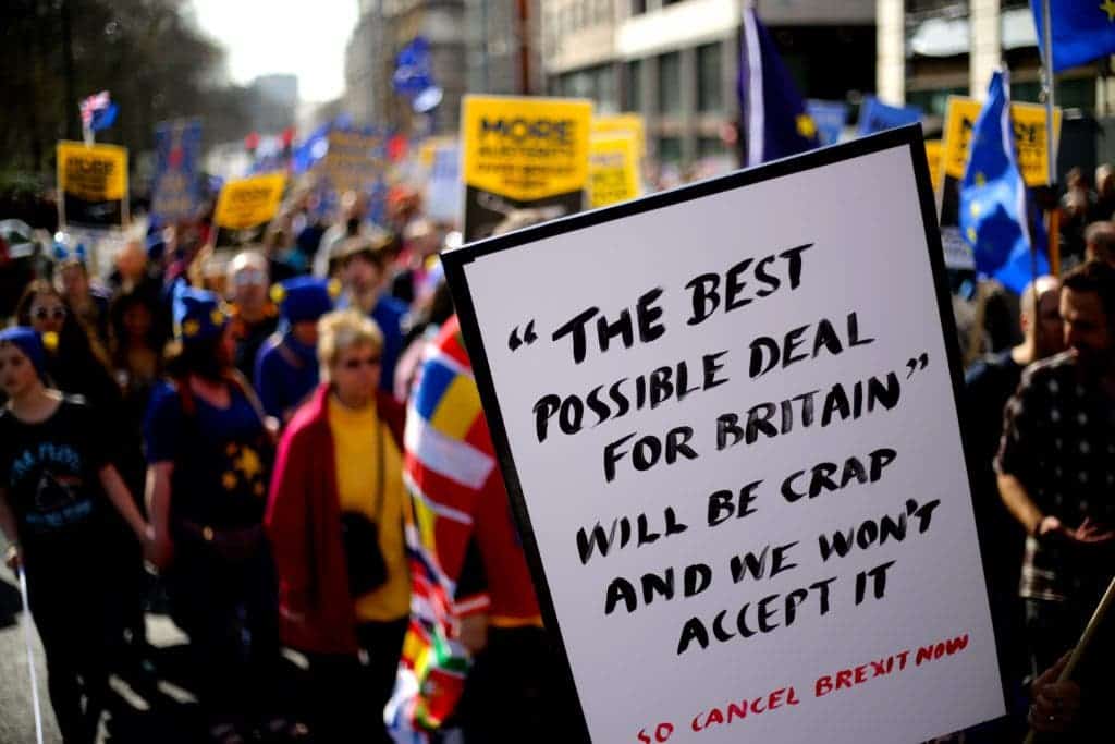 Pro-EU London protest.