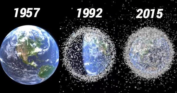 Space junk is an ever growing problem. Credit: Quark Mag.