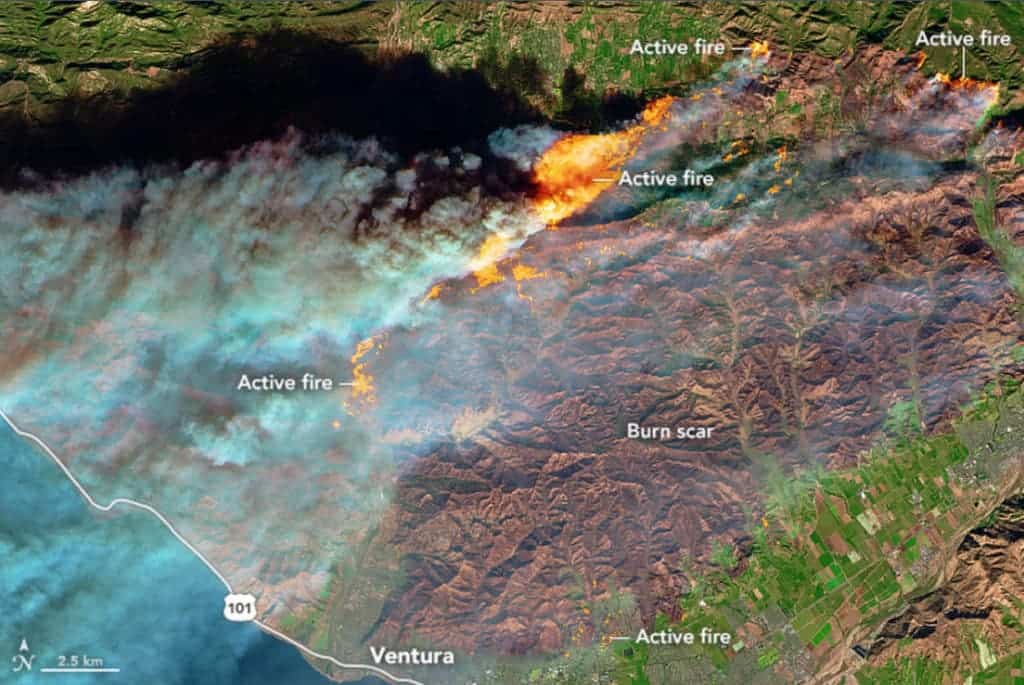 Wildfires Ventura ESA.