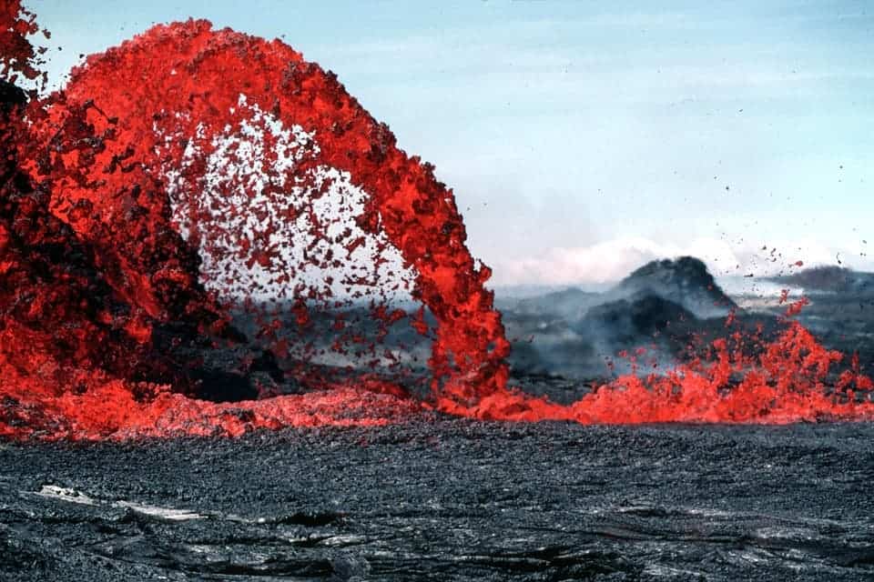 This magma eruption could happen in some parts of New England, but not in the next couple million years. Credit: Pixabay.