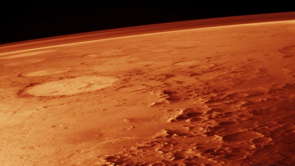Atmospheric pressure on Mars is just 1% that found on Earth. Credit: YouTube. 