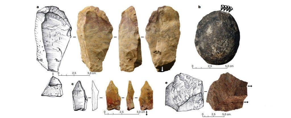 Stone artificats retrieved from the Kalinga site. Credit: Ingicco et al./Nature.