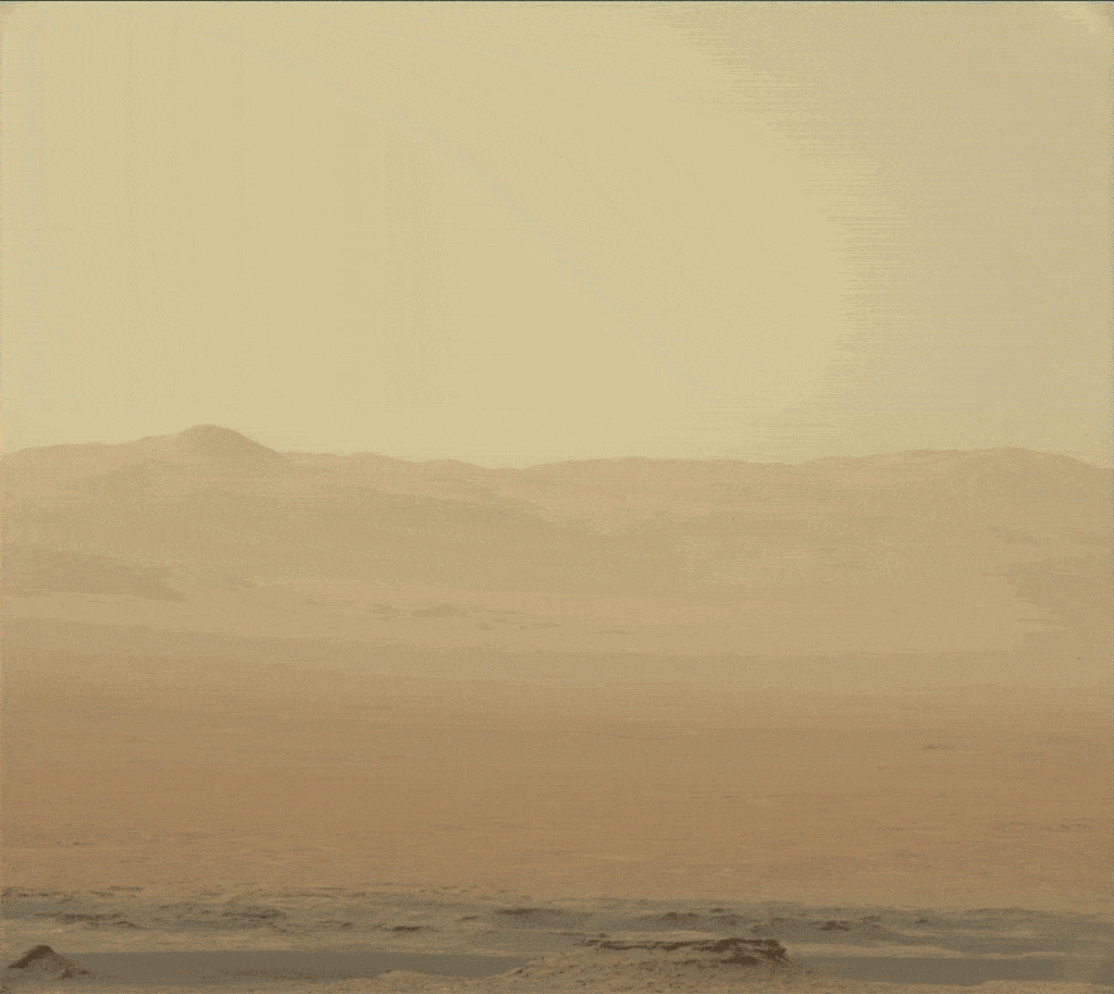 Mars dust storm.
