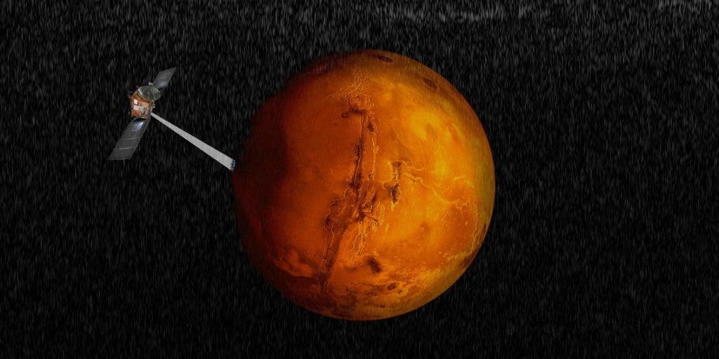 Artistic impression of the Mars Express spacecraft. Credit: ESA.