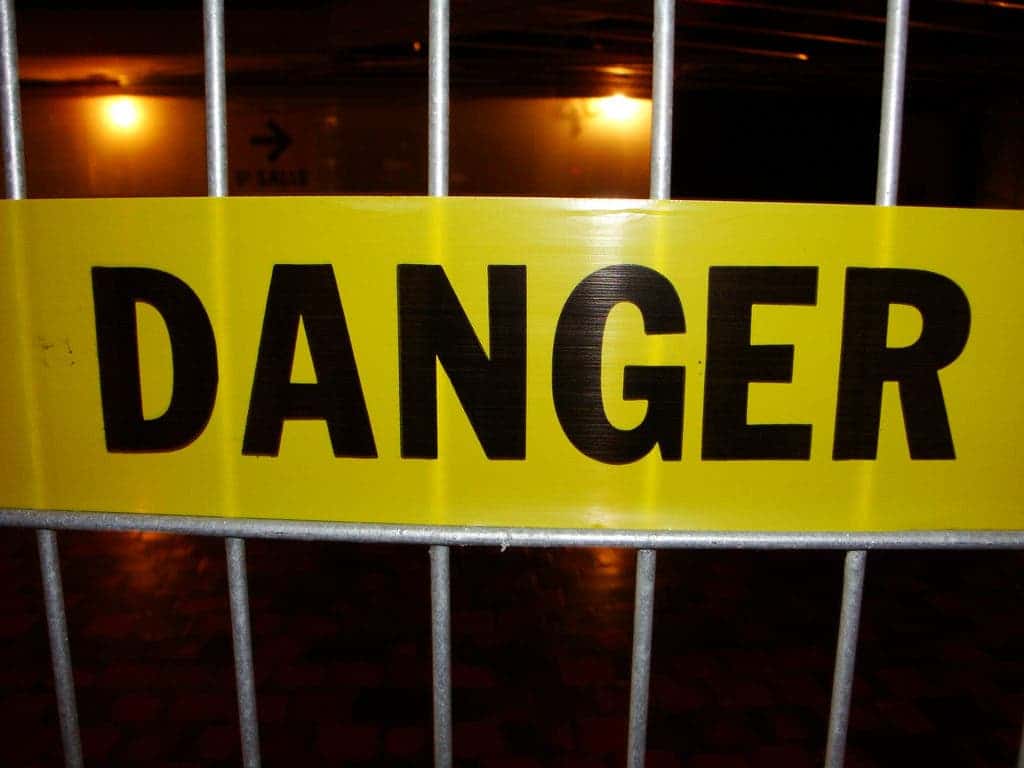 Danger sign.