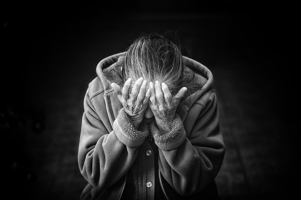 woman grief