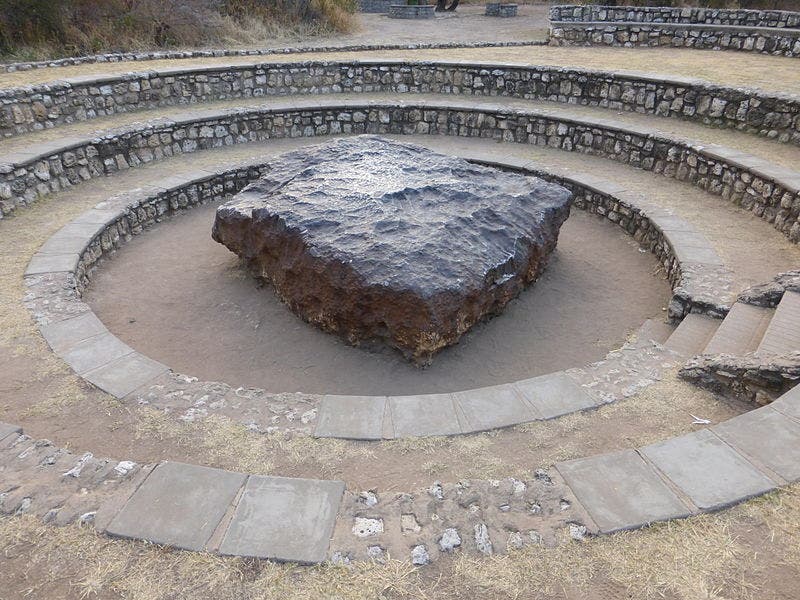 Hoba meteorite.