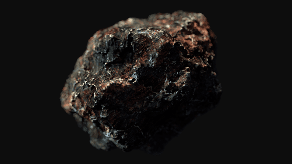 3D meteorite level.