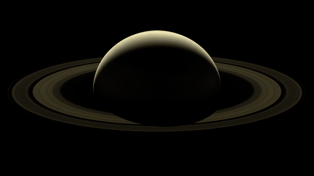 Cassini’s view of Saturn durings its final flybies of the gas giant. Credit: NASA/JPL-Caltech/Space Science Institute.