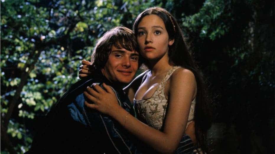 Still from the 1968 film 'Romeo and Juliet'.