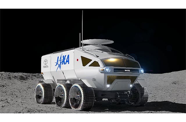 Concept art of Toyota moon rover for JAXA. Credit:  Japan Aerospace Exploration Agency.