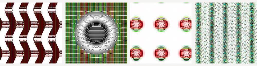 Computers interpreted the images as an electric guitar, an African grey parrot, a strawberry, and a peacock (in this order). Credit: John Hopkins.