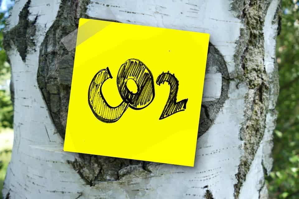 CO2 sticker.