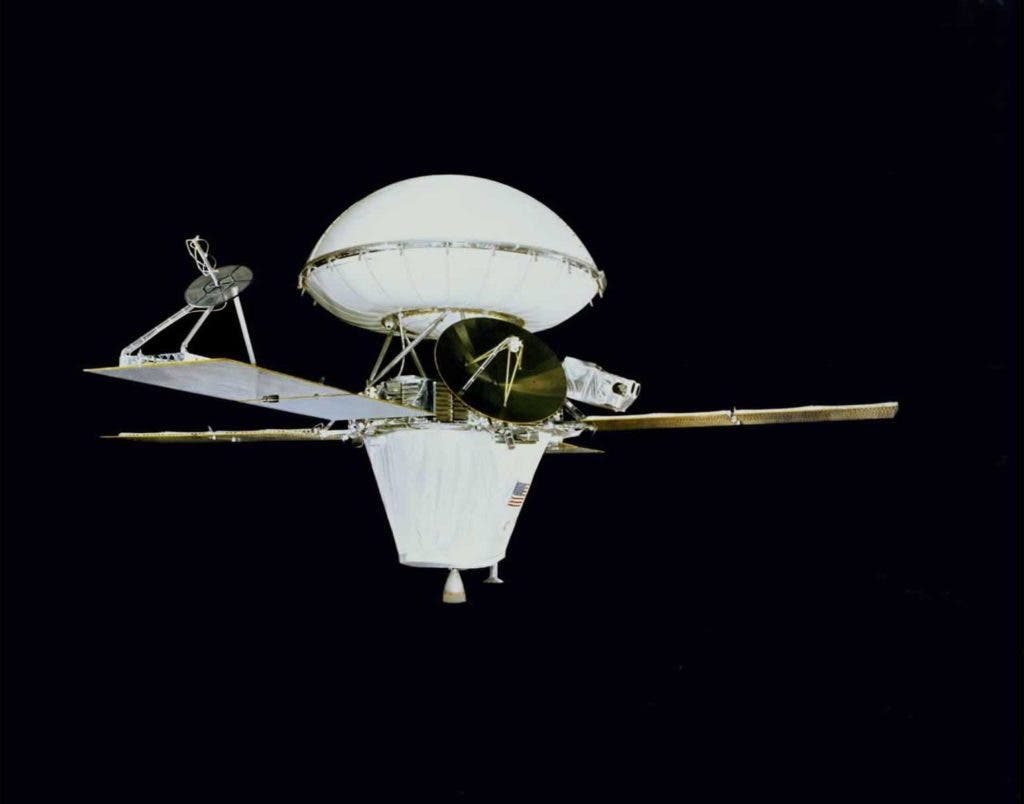 Viking 1 was the first of two spacecraft (along with Viking 2) sent to Mars as part of NASA's Viking program. Credit: NASA JPL.