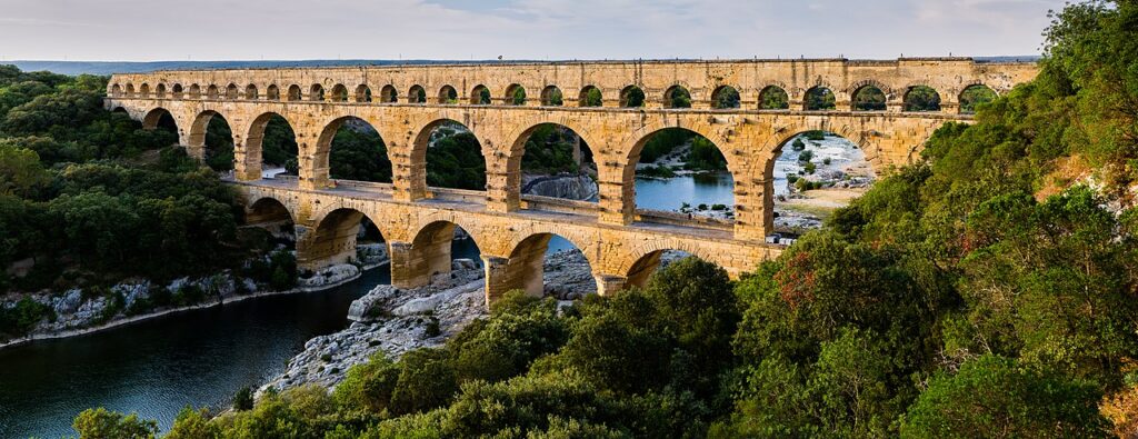 Roman aqueducts in France. 