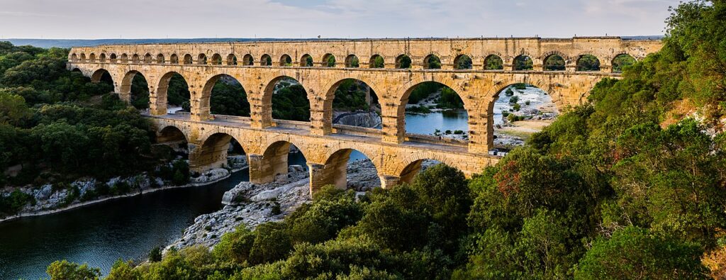 Roman aqueducts in France.