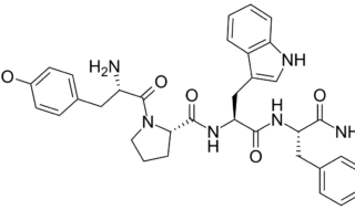 Chemical formula of an endorphin