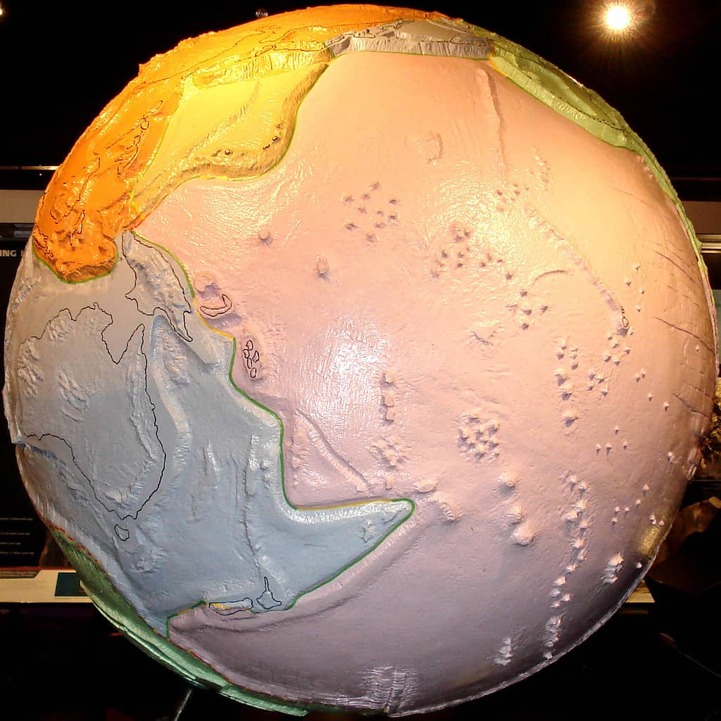 plate tectonics map planet