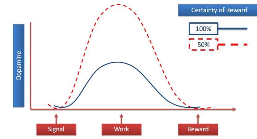 Schematic of dopamine release