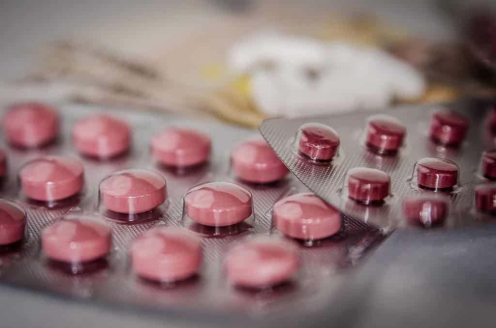 Closeup of pills
