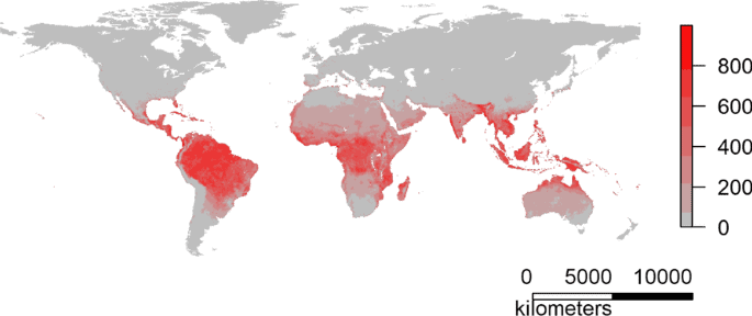 map of indian bullfrog potential range