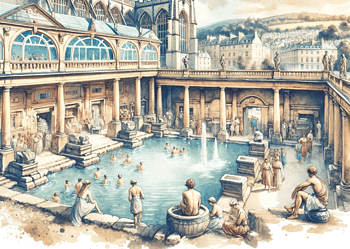 artistic depiction of bath