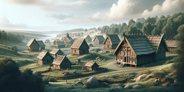 The iconic Viking halls probably had stylish glass windows